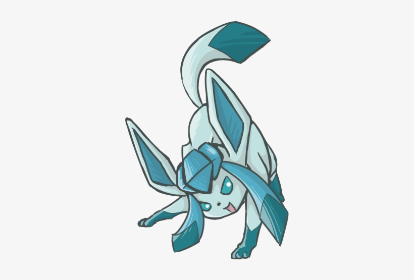 Glaceon Chibi By Kientrae - Glaceon, transparent png