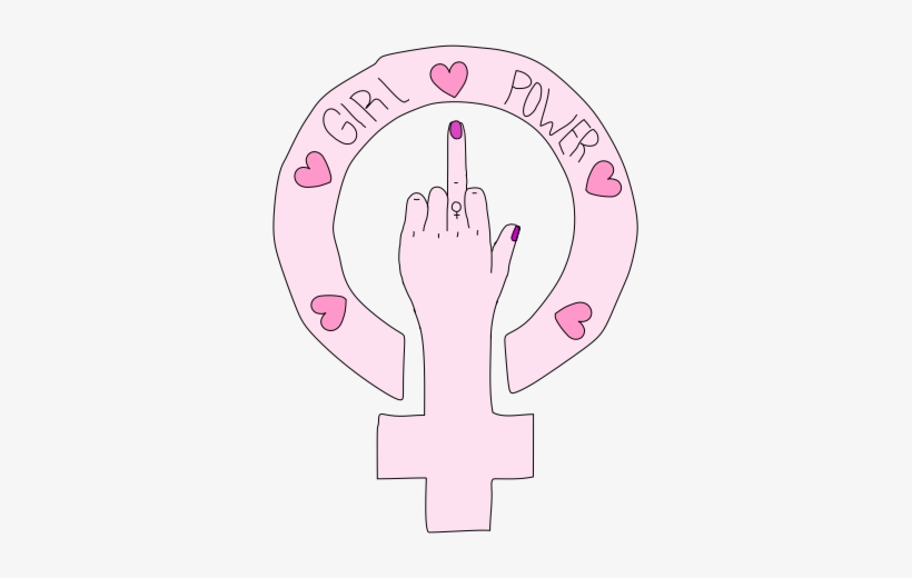This Sooo Reminds Me Of You Jes - Girl Power Middle Finger, transparent png