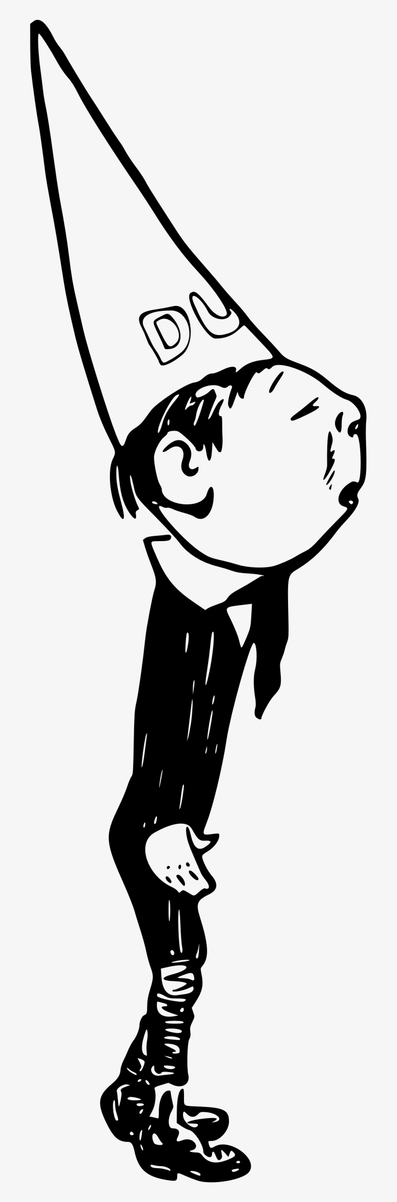 Clip Royalty Free Boy With Big Image Png - Boy With Duncecap, transparent png