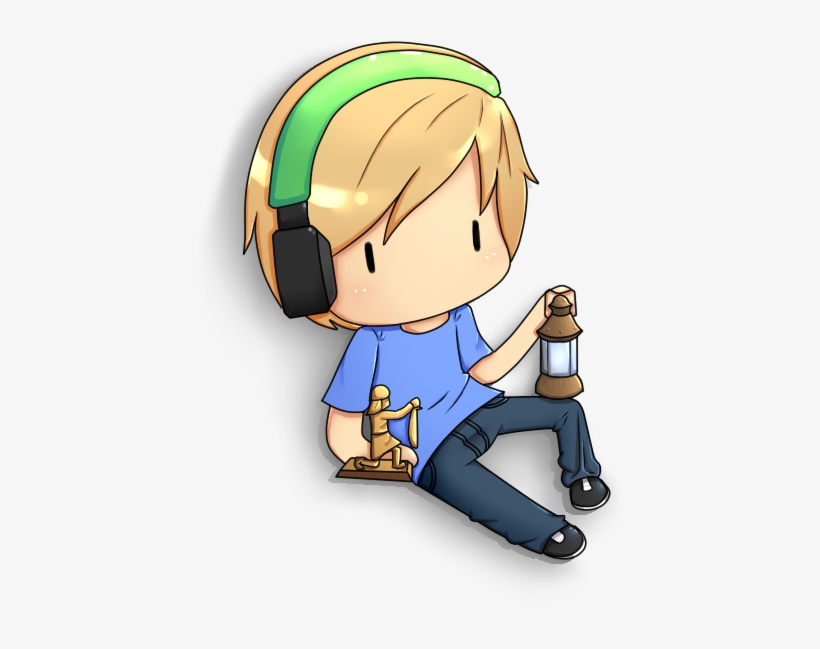 Pewdiepie In Amnesia By Drawn - Pewdiepie Cartoon Fanart, transparent png