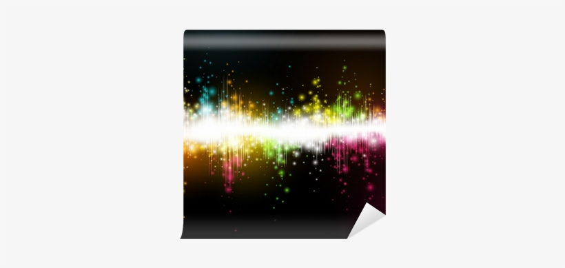 Vector Illustration Of A Music Equalizer Wave Wall - Music Rules The World - Fp House Project - Download, transparent png