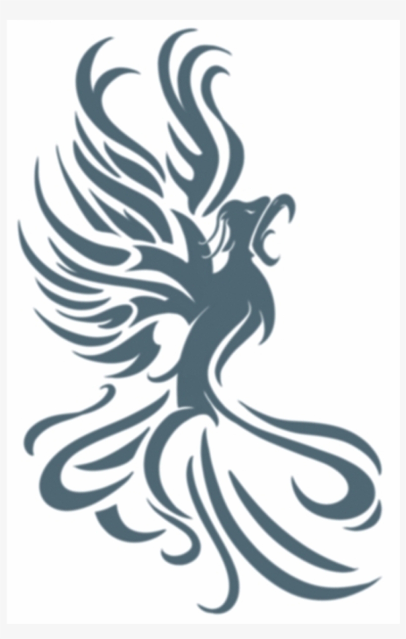 Tribal Phoenix Temporary Tattoo, transparent png