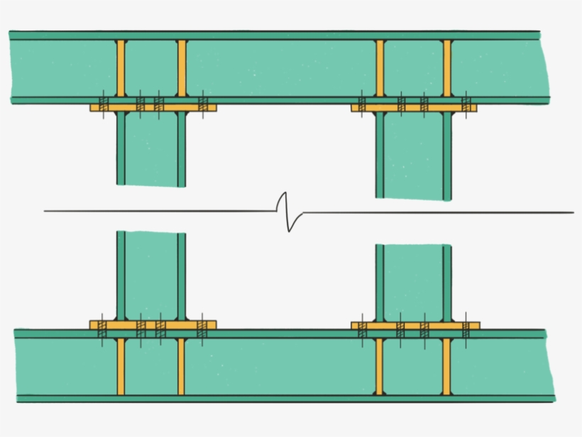 The Connections Are Straightforward Beam To Column - Portable Network Graphics, transparent png