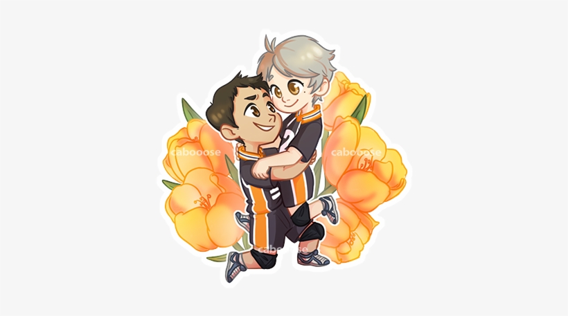 Yellow Tulip = Hopelessly In Love - Haikyu!!, transparent png