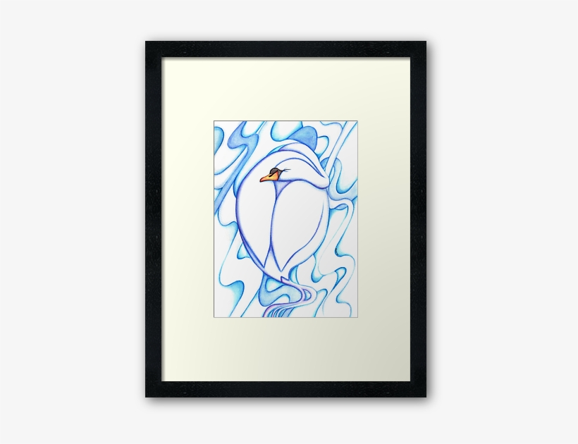 Swan Sleep Art Prints By Anmgoug On Redbubble - Sleepy Swan Shower Curtain, transparent png