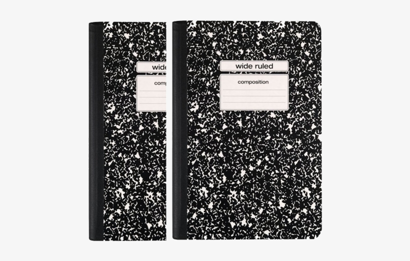 Staples Black Wide Ruled Composition Notebook 2 Pack Wide Ruled