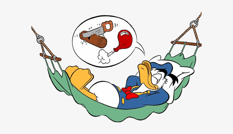 Donald Duck Clipart Sleep - Sleeping Donald Duck Png, transparent png