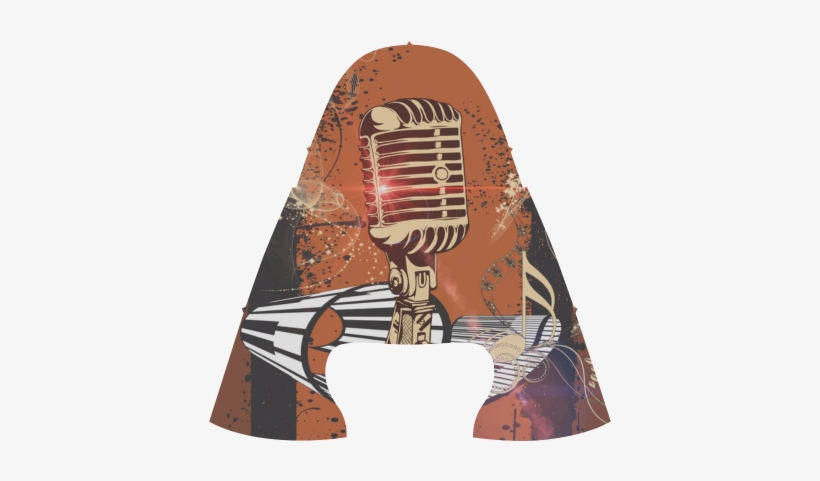 Golden Microphone And Piano Women's Draco Running Shoes - Music, transparent png