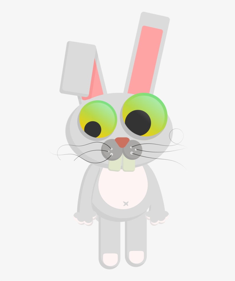 Cuddling Clipart Cute Bunny - Rabbit, transparent png