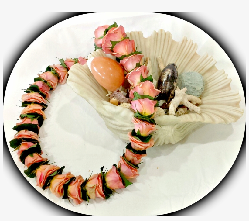 Rose Lei With Green Leaves - - Salad, transparent png