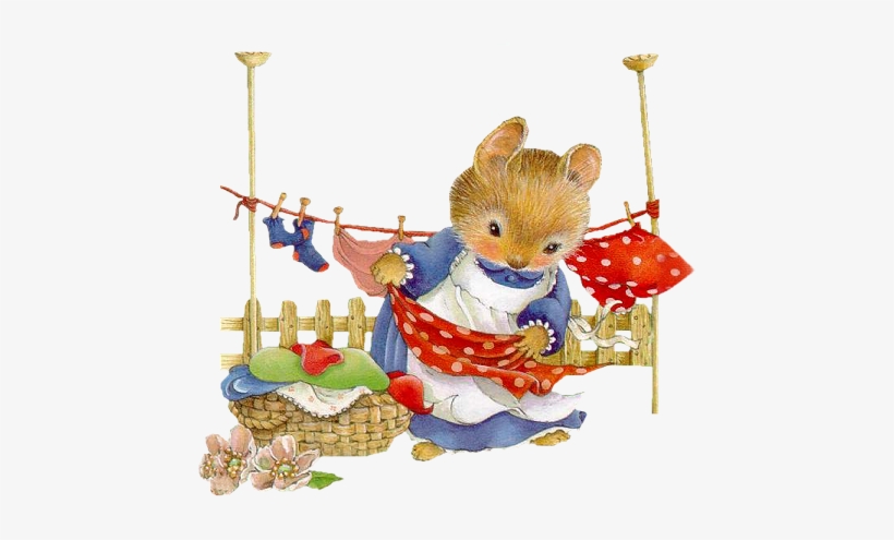 Cute Bunny Hanging Laundry - Gifs, transparent png