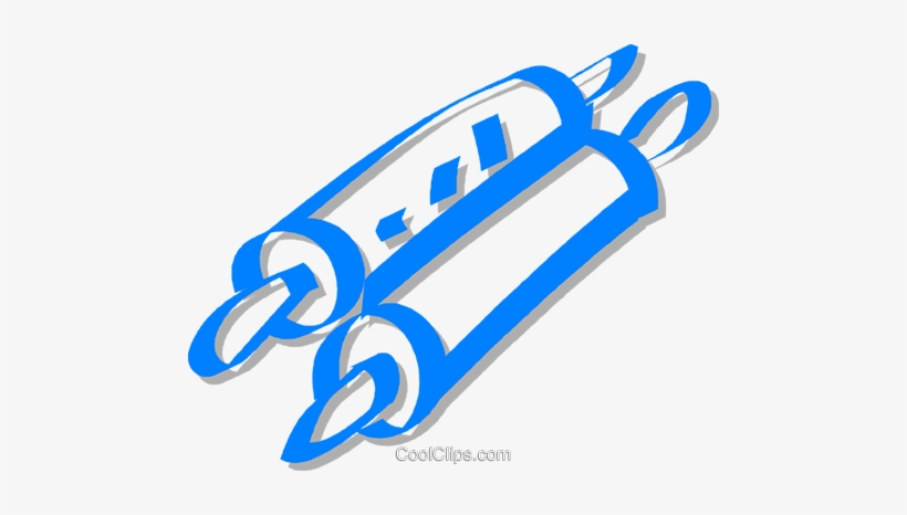 Torah Scroll Royalty Free Vector Clip Art Illustration - Torah Scroll Clip Art, transparent png