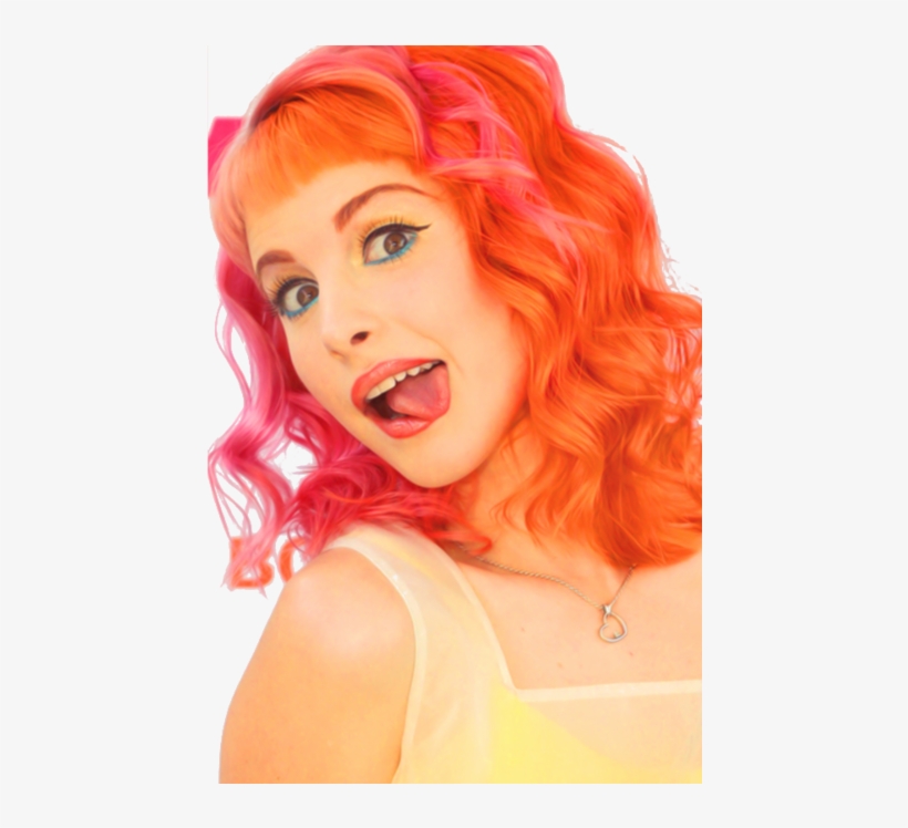 Paramore, Hayley Williams, And Hayley Image - Hayley Williams Half Pink Half Orange, transparent png