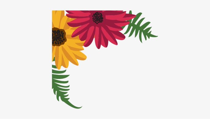 Garden Party - Corner Flowers Png, transparent png