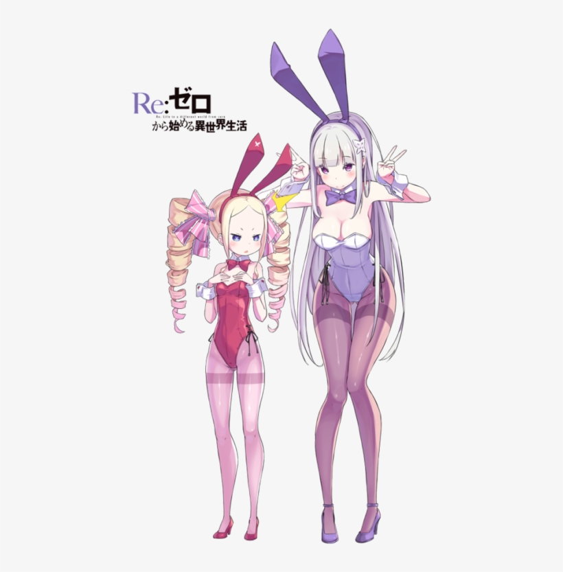 2 - Re Zero Bunny Suit, transparent png