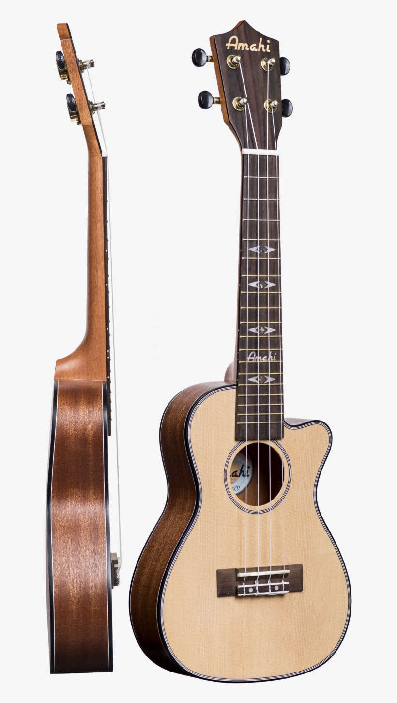 Amahi Classic Uk220cd Thin-body Concert Spruce & Mahogany - Dimavery Uk-200 Ukulele, Soprano, Sunburst - Other, transparent png