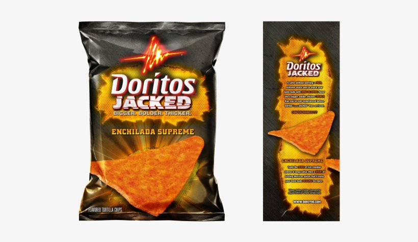 Doritos Jacked Enchilada Supreme Packaging - Doritos Jacked Tortilla Chips, Smoky Chipotle Bbq -, transparent png