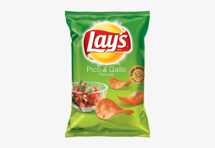 Lay's Pico De Gallo Flavored Potato Chips - Cheddar Sour Cream Lays, transparent png