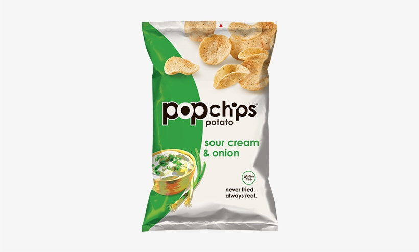 5oz Bag Of Sour Cream And Onion Popchips - Popchips Sour Cream And Onion, transparent png