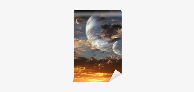 Art Print: Frenta's Sunset In Alien Planet, 61x41cm., transparent png