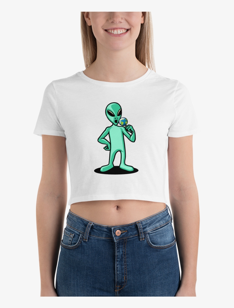 Alien Planet Pop Women's Crop Top - Crop Top, transparent png