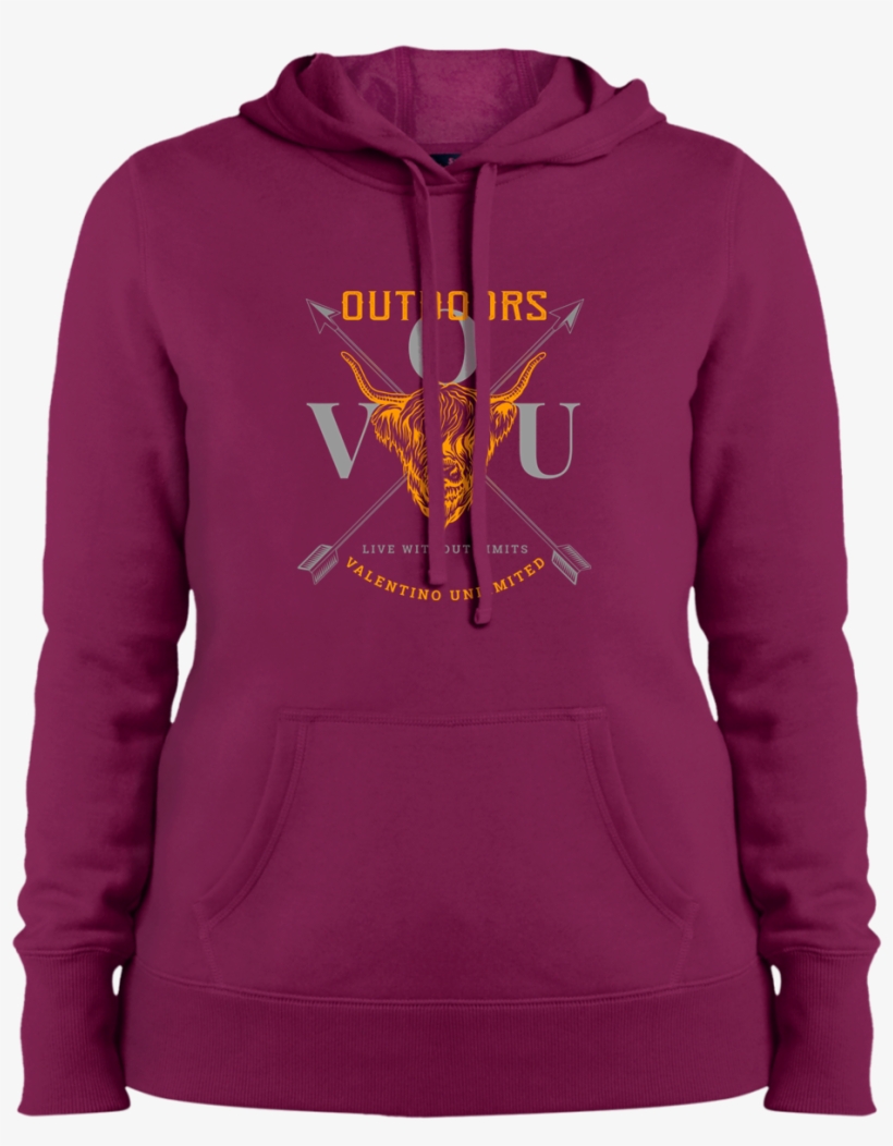 Vuo Bull And Crossed Arrows Ladies' Pullover Hooded - 6lack Pronounced Black-shirt Limited Edition, transparent png