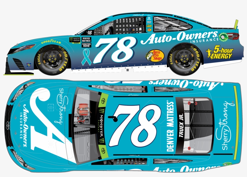 1, Driver - Action Racing Martin Truex Jr 2017 #78 Auto-owners, transparent png