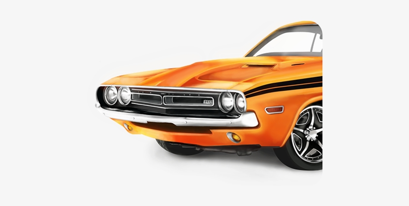 Personal Illustration Of My Favourite Car, The Dodge - Challenger Png Classic, transparent png