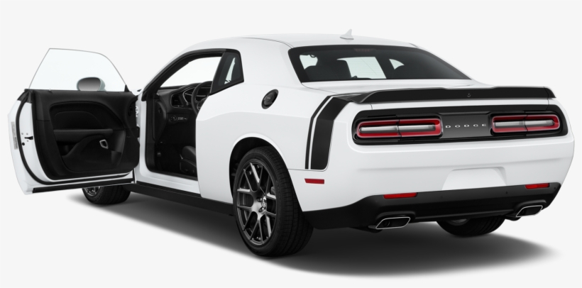 57 - - Dodge Challenger 2018 Black And White Scat Pack, transparent png