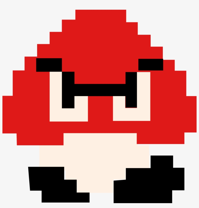 Vector-goomba - Super Mario Bros Goomba Sprite, transparent png