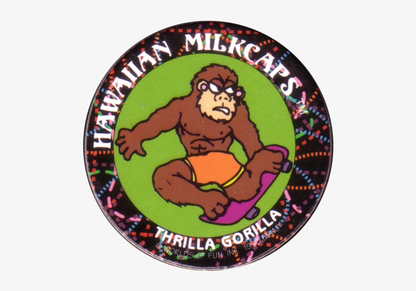 Worlds Of Fun Hawaiian Milkcaps > Thrilla Gorilla 06 - Hawaii, transparent png
