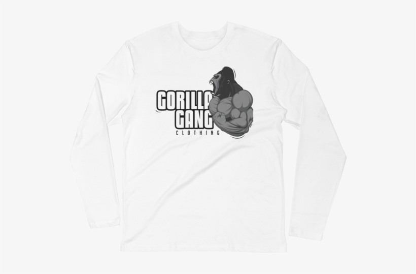 Angry Gorilla Fitted Long Sleeve - Sleeve, transparent png