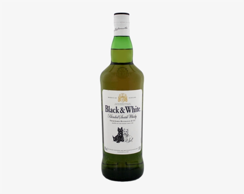 James Buchanan & Co. Black & White 1l, transparent png