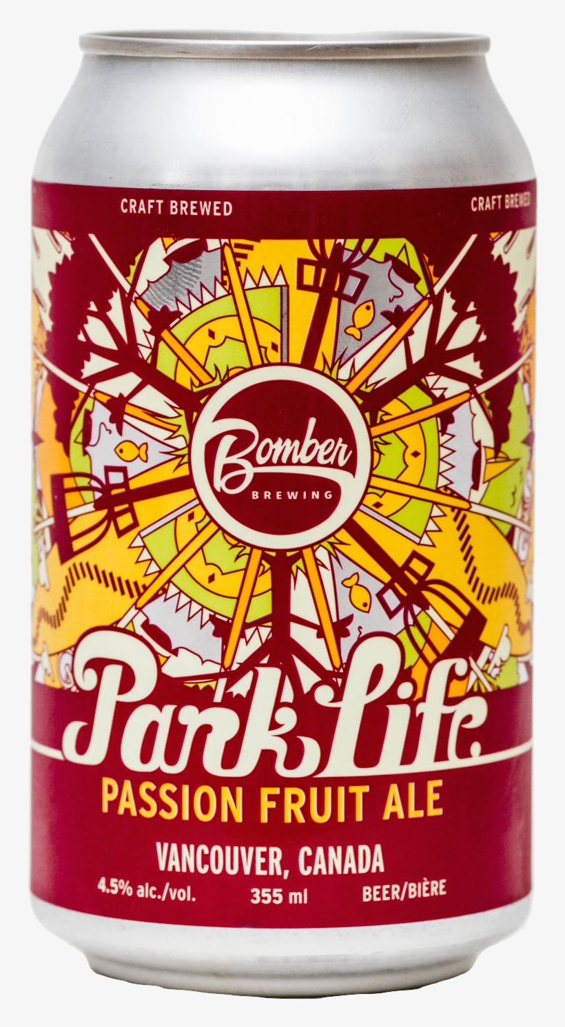 Bomber Brewing, Park Life Passion Fruit Ale - Bomber Brewing, transparent png