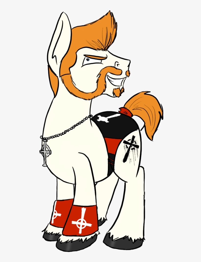 Tateshaw, Beard, Cross, Ponified, Safe, Sheamus, Solo, - Cartoon, transparent png