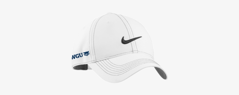 Nike Golf - Custom Nike White Swoosh Front Cap, transparent png