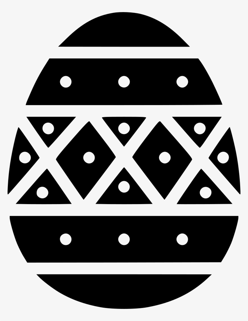 Paschal Egg Decorated Decoration Dots Stripes Comments - Library, transparent png