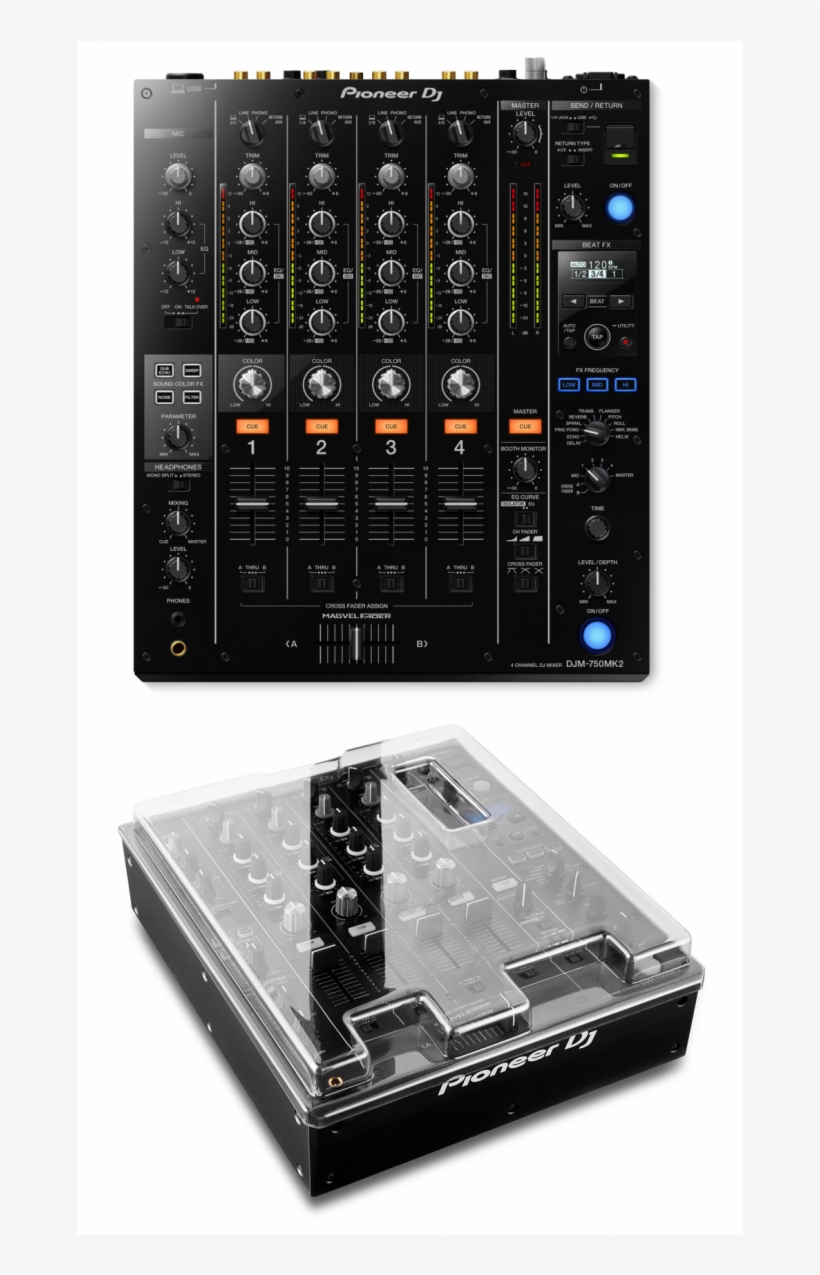 Pioneer Dj Djm 750mk2 Mixer Decksaver Ds Pc Djm750mk2 - Djm Pioneer 750 Mk2, transparent png