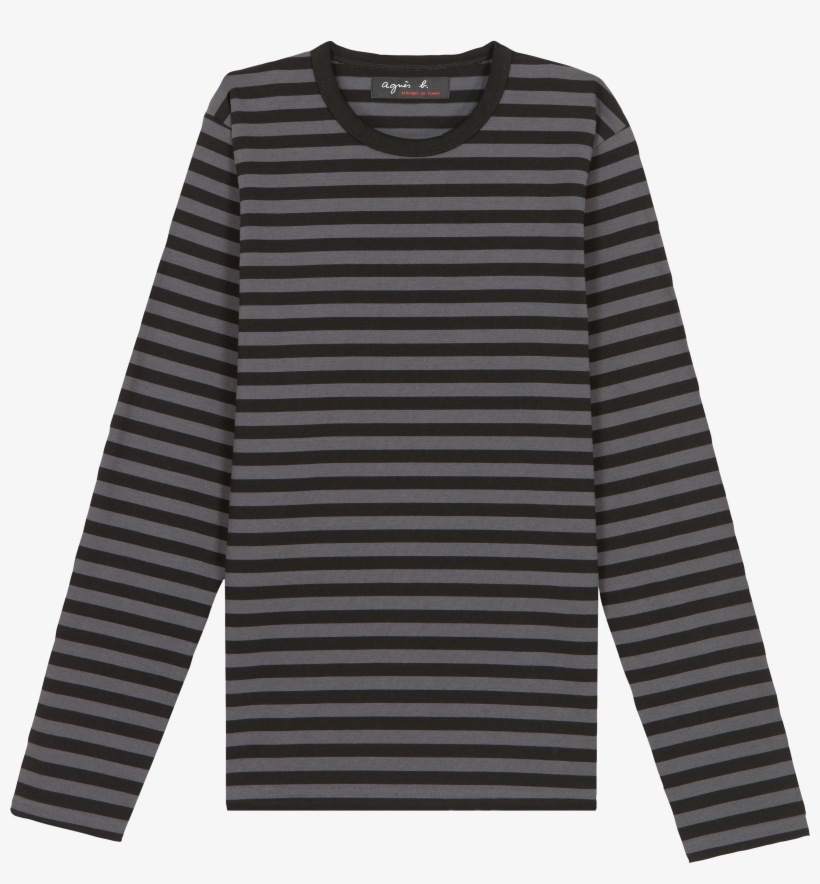Black/grey Stripes T-shirt Coulos - Name It - Longsleeve Dziecięcy 122-164 Cm, transparent png