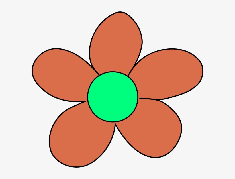 Orange Flower, transparent png