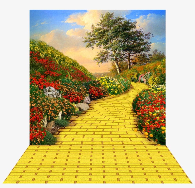 Yellow Brick Road Photo Backdrop - Yellow Brick Road Art, transparent png