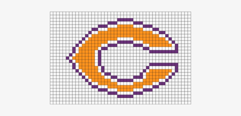Nfl Chicago Bears Pixel Art - Chicago Bears Pixel Art, transparent png