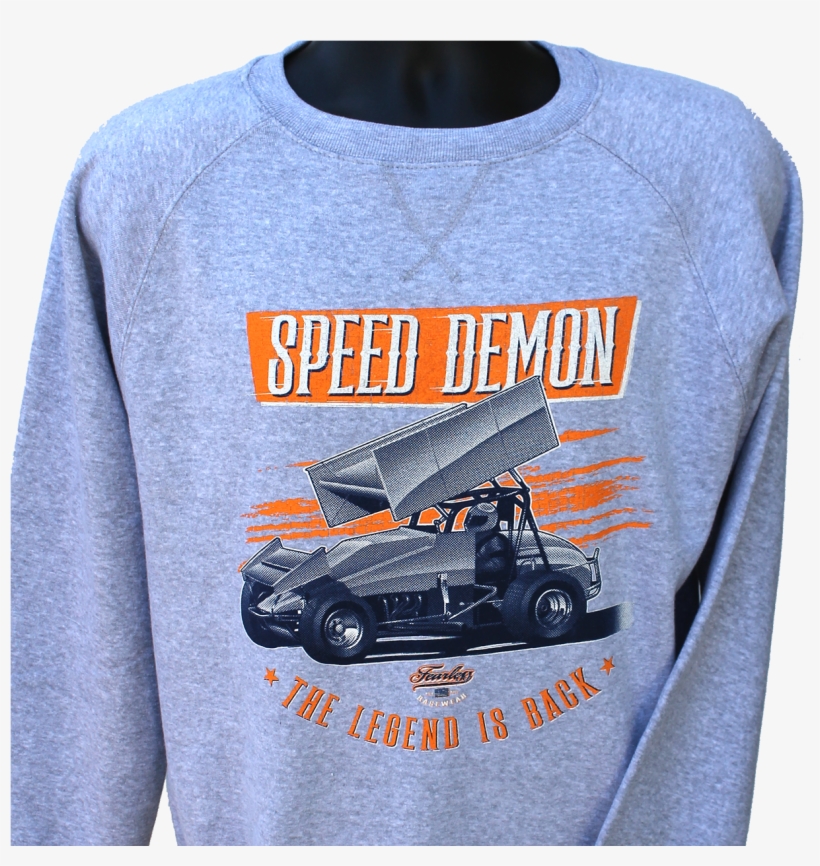 Vintage Sprint Speed Demon/ Hoodie, Crew, Long Sleeve - Speed Demon, transparent png