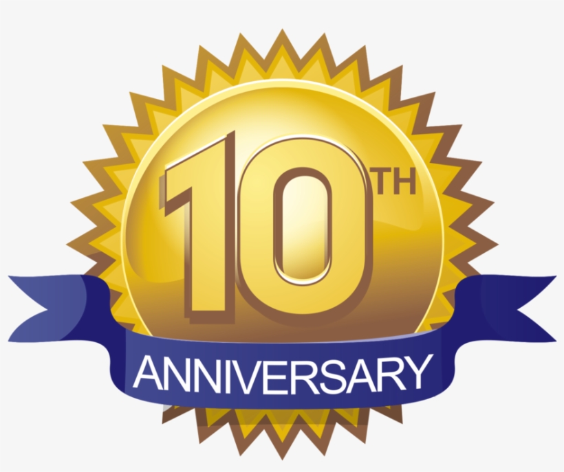 10 Wedding Anniversary Png, transparent png