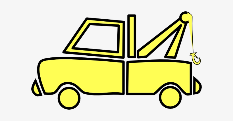 Yellow Tow Truck Clip Art, transparent png