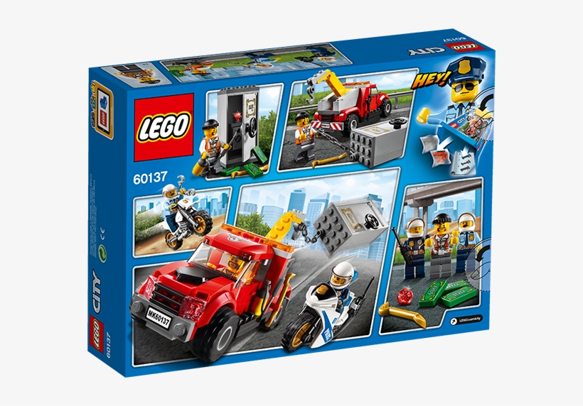 City 60137 Tow Truck Trouble, , Large - Lego City Police Tow Truck Trouble (60137), transparent png