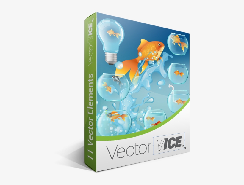 Gold Fish Vector Pack - Vector Graphics, transparent png