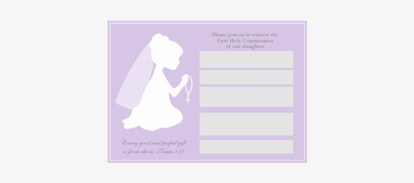 Error Message - First Communion Invitations For Girls, transparent png