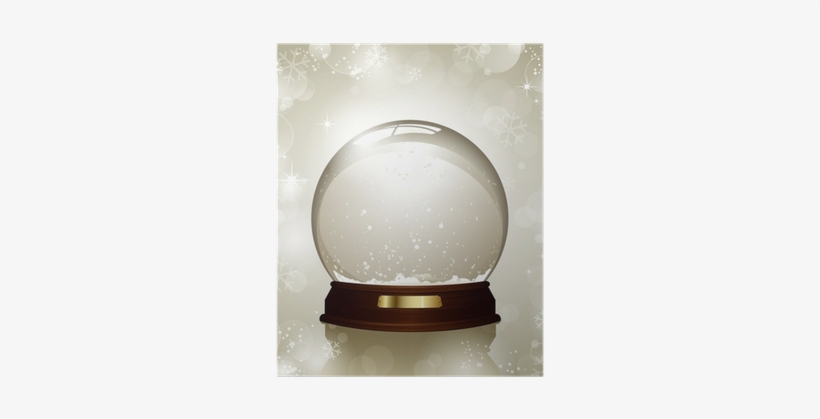 Empty Snowglobe Against A Bright Defocused Background - Snow Globe Stock, transparent png