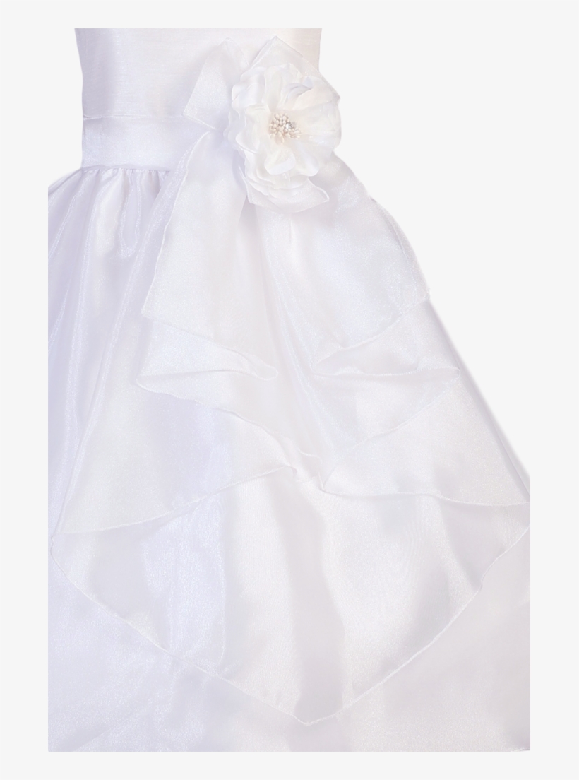 Crystal Organza & Shantung First Holy Communion Dress - Dress, transparent png